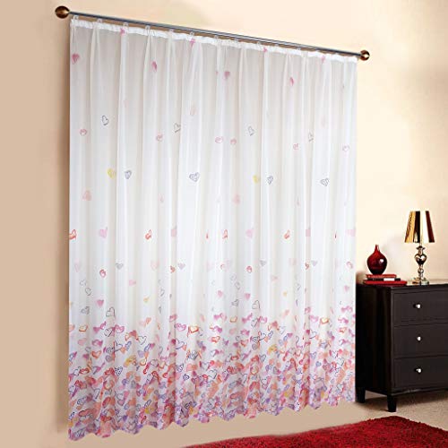 A-TEXTILE-24 Massgeschneiderte Gardine nach Maß, “Love“ inklusive Blei...