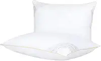 Kit Travesseiro 50x70cm Buddemeyer Toque de Pluma Algodão Branco 2 peças