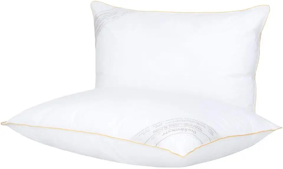 Buddemeyer Kit Travesseiro 50x70cm Toque de Pluma Algodão Branco 2 peças
