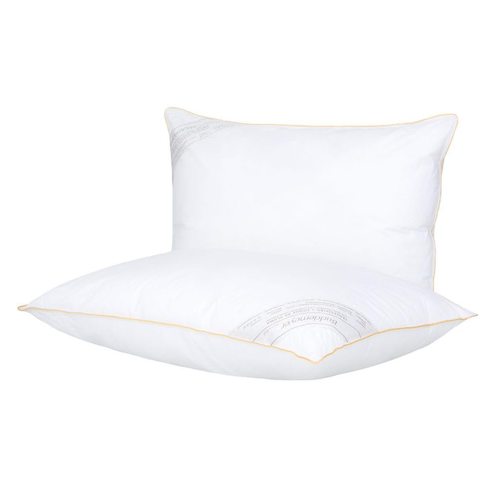 Buddemeyer Kit Travesseiro 50x70cm Toque de Pluma Algodão Branco 2 peças