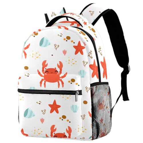 Sac de voyage décontracté avec imprimé crabe pour les sorties et weekends