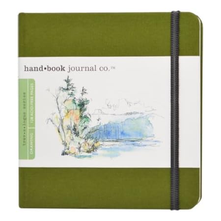 Amazon.com: Speedball Travelogue Drawing Book, Square 5-1/2 X 5-1/2, Cadmium Green Artist Journal : Arts, Crafts & Sewing