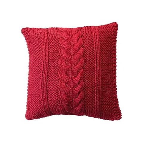 Creative Co-Op Red Square Pillow Cover