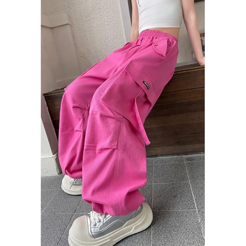 Pantalon décontracté fille ample extensible style jogging cargo - 5
