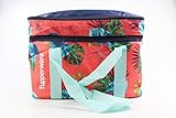 Original Tupperware Tupperware Kühltasche Picknicktasche XXL rot/dunkelblau mit Tragegriffen türkis