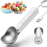 Heated Ice Cream Scoop, Electric heated ice cream scoop that heats up to 158°F for hard ice cream, Easy to use with LED display, IP67 Waterproof Ice Cream Scoop,Easy to clean