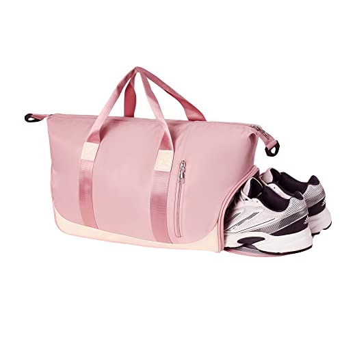 Image of FURN ASPIRE cotton blend 22 Cms Gym Bag(Cross Body Gym Bag-V Pink)