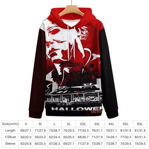 ZHANGXM Womens Pullover Autumn Sweatshirt Halloween Michael Myers Long Sleeved Shirt for Mens Sweatshirt Sweater3