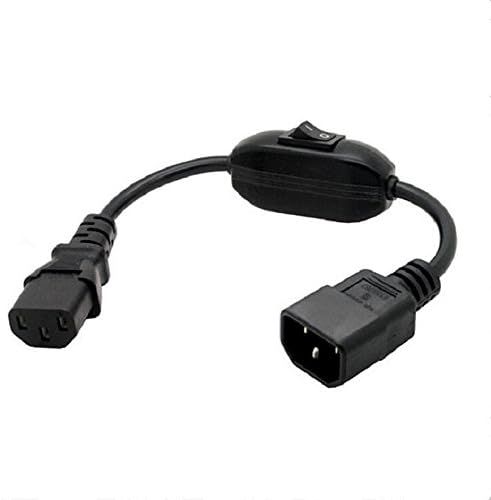 LINGLING ONE PDU UPS Power Cord Cable, IEC 320 C14 to C13 with On/Off Switch 30cm