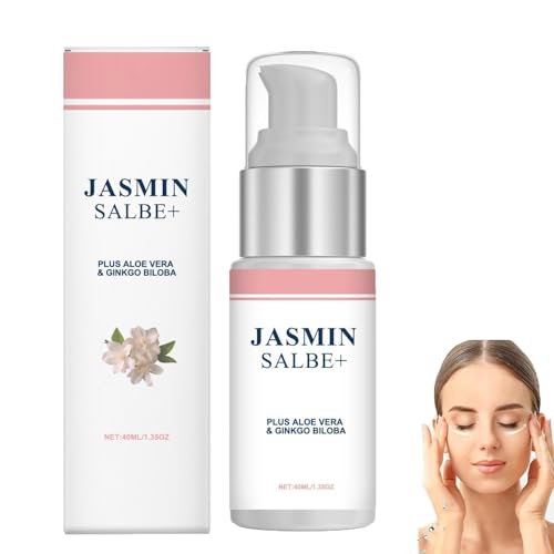 Gelsomino unguento occhi – gelsomino pomata occhiaie palpebre, crema per gli occhi con collagene, unguento al gelsomino contro le occhiaie, rimuovere le borse e il gonfiore (1)