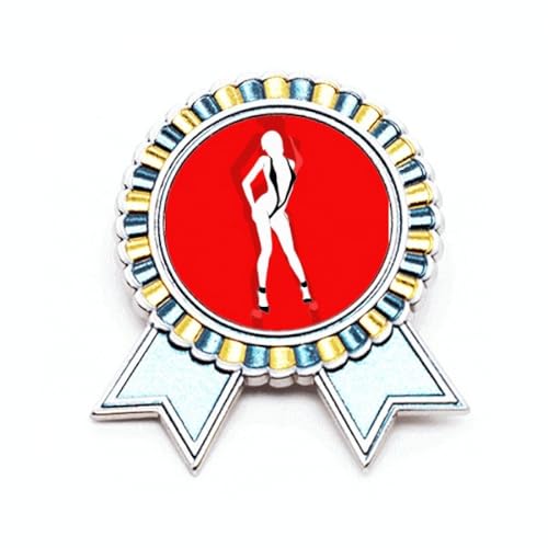 Broche femme Stand Bikini au design de médaille Winner Award finement ciselée