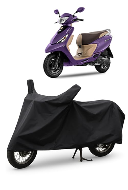 Image of Daxo Waterproof Scooty Cover for TVS Zest 110 | All Weather Protection from Rain, Dust, UV Rays & Scratches with Mirror Pockets & Buckle Belt | Zest 110 Scooty Cover