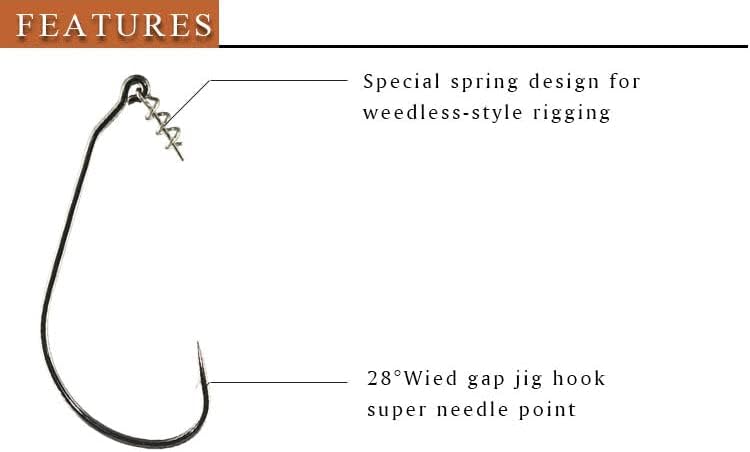 Reaction Tackle Swimbait Hooks (10 or 25-Per Pack)