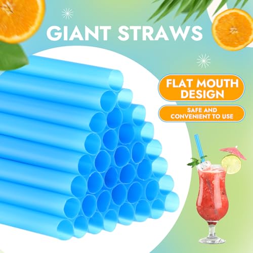 Pitillos jumbo desechables azules 8.2 pulg x300 unidades miniatura 3