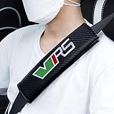 2PCS Universal Sicherheitsgurt PU Gurtpolster Cover Kohlefaser Kompatibel mit Fabia Scala Octavia Superb Kamiq Karoq Kodiaq Enyaq Elroq PKW SUV LKW Interieur Zubehör