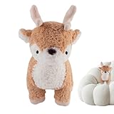 Rentier – weiche Tierfigur, gefüllt, Samt, weiches Textilspielzeug, PP-Baumwolle, 25 cm, für Kinder, Erwachsene, Dekoration für Sofa, Schlafzimmer, Auto