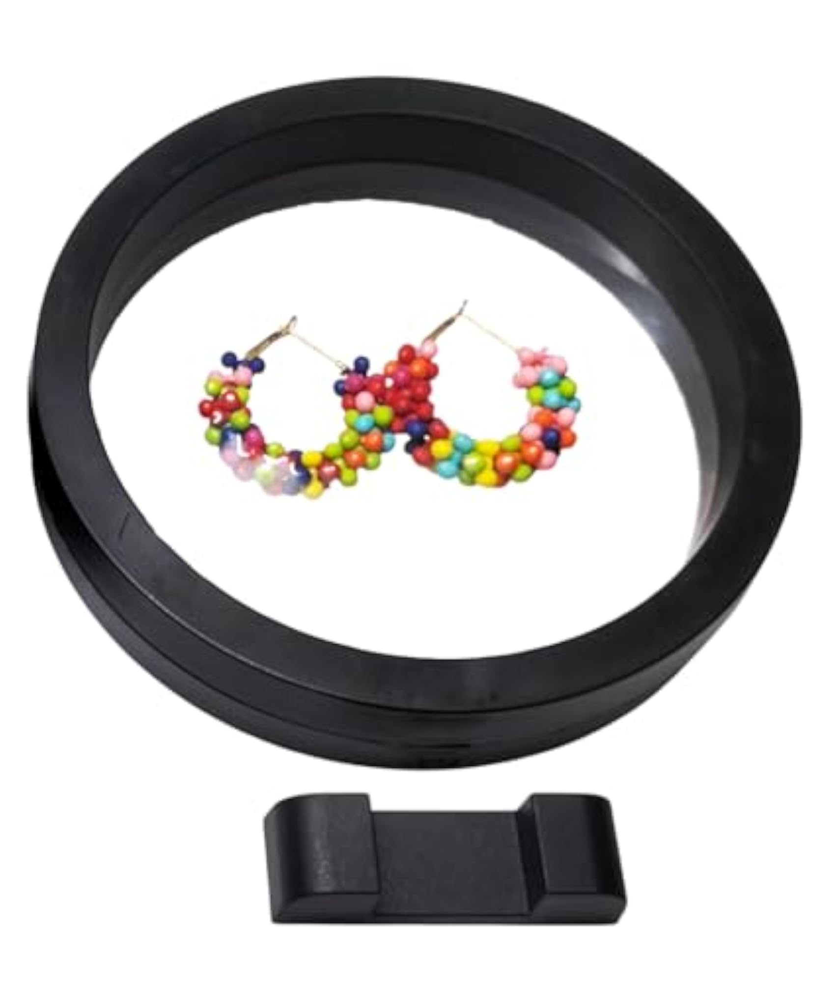 3 PCS 3D Floating Frame Display Holder Stands, Portable Storage