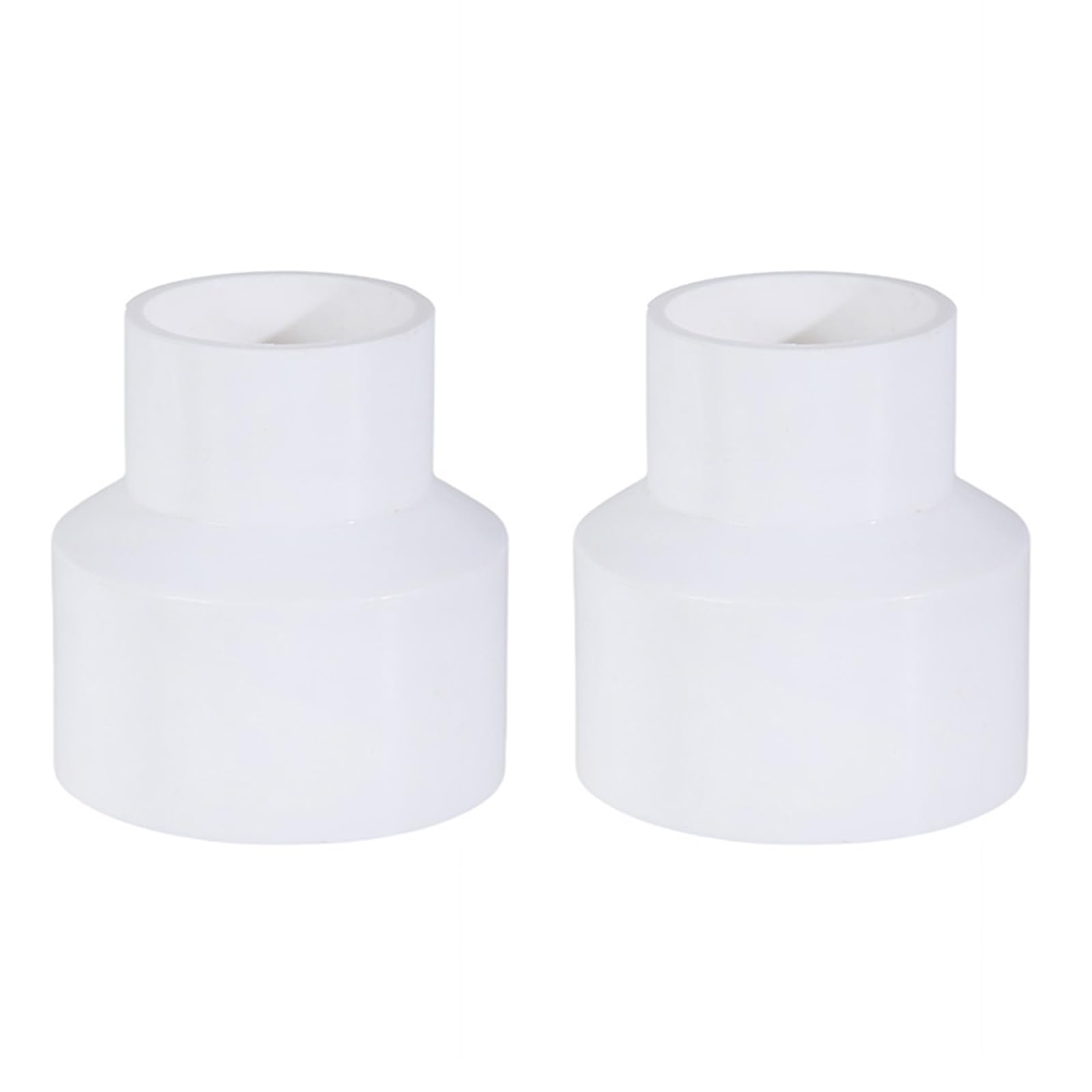 oringnat PVC Duct Fan Reducers Nozzle Concentrator for 50mm Ventilation, Adaptable Inner Diameter