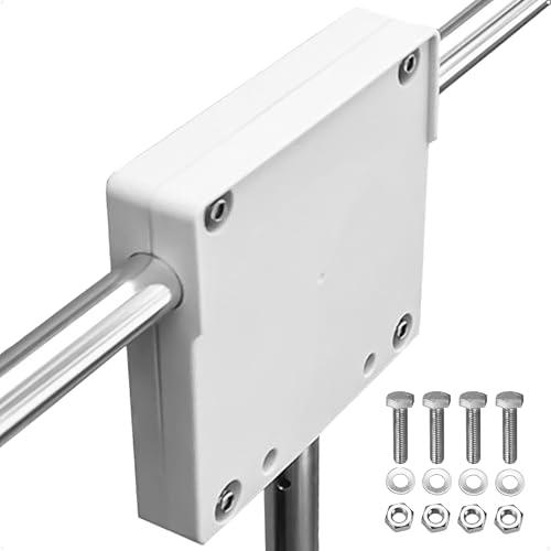 Five Oceans Rail Mount Outboard Motor Bracket, Up to 80 Lb Motors, Fits Rails Up to 1