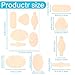 5 Sheets Moleskin Adhesive Pads Blister Bandages for Feet Shoes Toes Heel Self-Adhesive Blister Prevention Tape Patchs in 6 Shapes 30ct Mole Skin Tape Stickers for Walking Running Sports