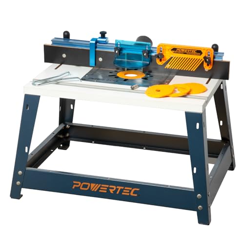 POWERTEC Router Table w/Metal Stand and Fence
