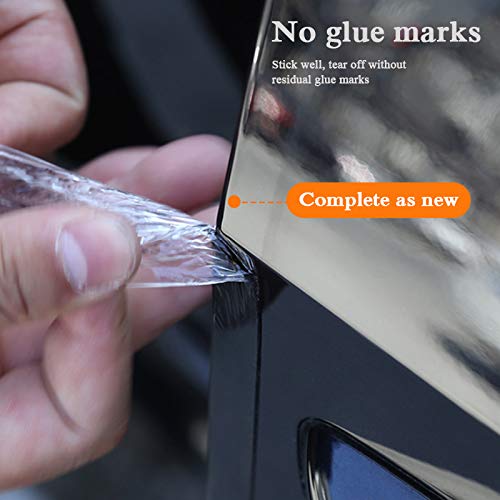 Autofolie 5D Carbon Fiber Nano Kleber Auto Aufkleber Schutzfolie Türkantenschutz Auto Kofferraum Türschwelle Ganzkörperaufkleber Vinyl Zubehör Auto Folie(Carbon Black,7CM_5METERS)