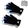 LED Rave Glove, 2026 New Finger Gloving Light Gloves, 7 Colors Light Show Light up Finger Gloves, for Festival, Party (#B)