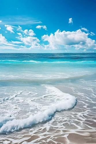 Kit Diamant Painting Plage et Vagues pour Illuminer les Murs de Votre Maison 60x80cm