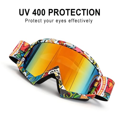 Image of Dirt Bike Goggles Motorcycle ATV Glass Riding Four Wheeler Offroad Mx Racing Helmet Goggles