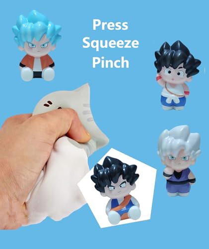 Image of Squishy Toy, Taba Squishy, Squishy Biscuit Squishy Fidget Toys Fufu Taba Stress Ball Squeeze Toys Anxiety Relief for Women /Men Stocking Fillers Birthday Gifts163 (Black(5 Pcs))