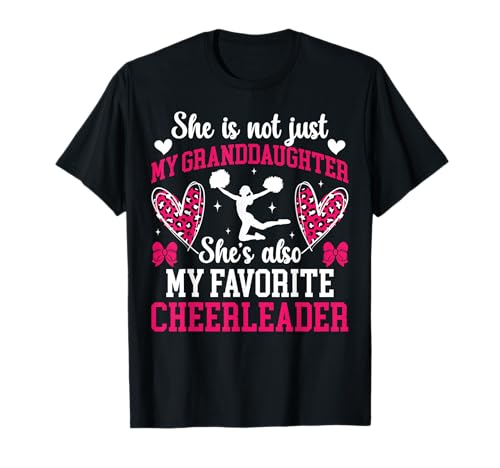 She's My Favorite Cheerleader Grandma Cheer Grandma T-Shirt