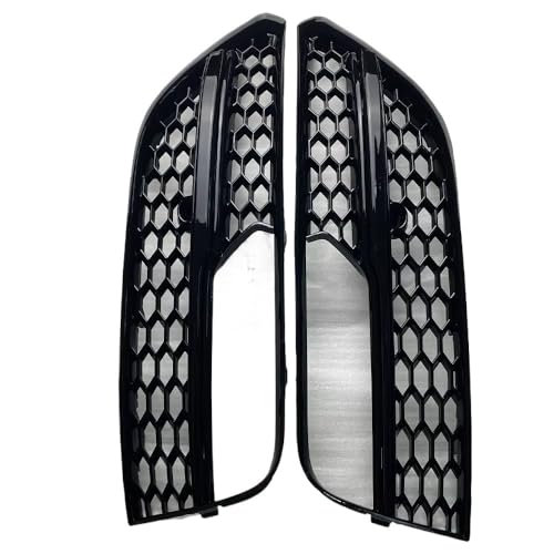Rejilla delantera derecha con malla hexagonal negra y plateada para A3 Hatchback 4
