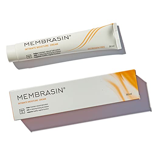 Membrasin Topical Vulva Cream for Feminine Dryness - Feminine Moisture Product Helps Provide Topical Hydration, Aids in Reducing Dry, Burning, and Itching - Estrogen Free Cream for Menopause Relief