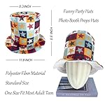 12 Assorted Pattern Funny Party Top Hats Birthday Party Hats Photo Booth Props Hats Crazy Party Hats Accessories for Man Women Teen - Image 2
