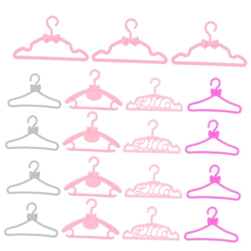 GALPADA 50Pcs Mini Doll Clothes Hangers Dress Holder Rack for Organizing Doll Outfits for Rooms Smooth Surface Prevents Damage to Clothes and Hands