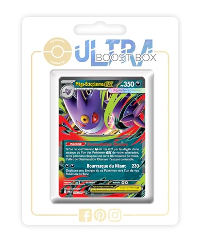 Méga-Ectoplasma ex 056/094 - Ultraboost X Méga-Évolution 2 Flammes Fantasmagoriques - Coffret de 10 Cartes Pokémon Françaises