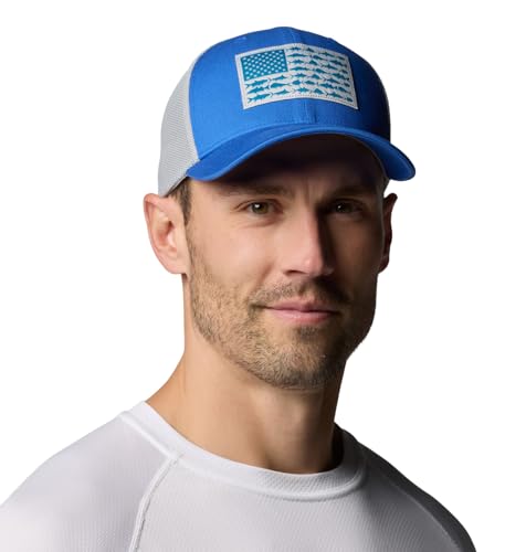 Image of Columbia Unisex Adult PFG Logo Mesh Ball Cap