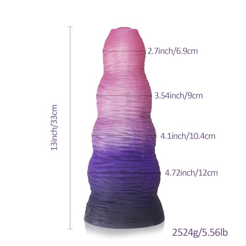 Image of 13 Inch Huge Thick Monster Dildo, XXXL Silicone Fantasy Dildos | Big Giant, Extra Large, Strong Suction Cup, Massive Butt Plug for Anal Play, Adult Sex Toys, For Advanced Women Men Gay