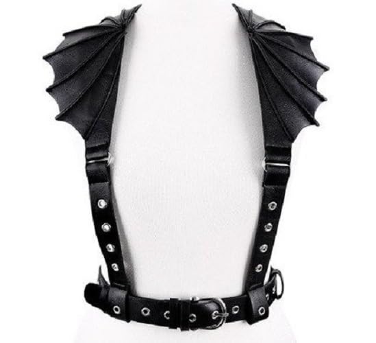 Restyle Gothic Accessory, Occult fashion Bat Wing Harness Belt2