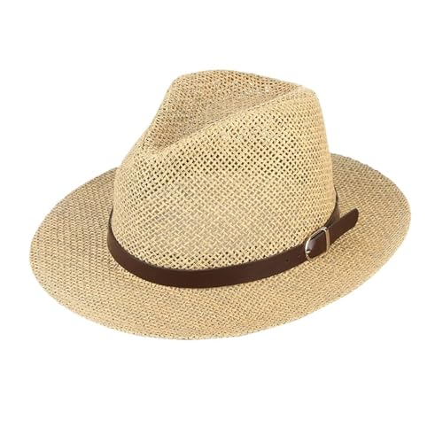 Chapeau de paille de papier respirant style jazz pour hommes et femmes