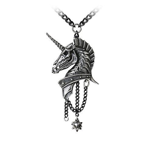 Preisvergleich Produktbild Alchemy Gothic Geistalon Unisex Halskette Standard Hartzinn Einhorn, Gothic, Punk, Rockwear