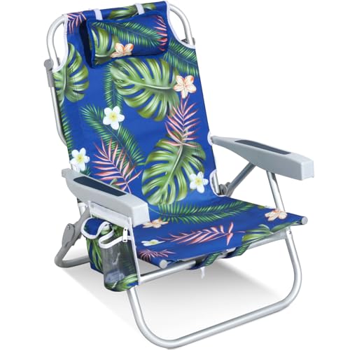 Tall Beach Chair with Cooler and Recline