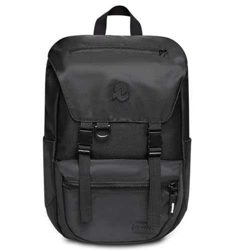 Invicta Zaino Ufficio Jolly X, Nero, Icon, Zaino con Tasca Porta PC Portatile 15.6'' e Tasca Porta Borraccia, Zaino Viaggio, Lavoro, 27 L, per Uomo Donna