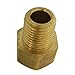 Brass Inverted Flare Fitting, Brake Line Adapter, Male Connector, 3/16