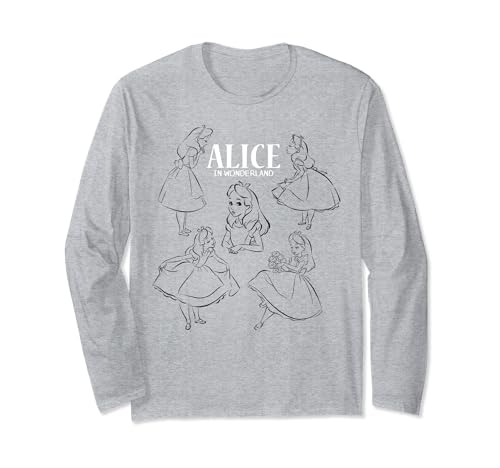 T-shirt Disney Alice manches longues pour réveiller la magie et vos souvenirs d'enfance