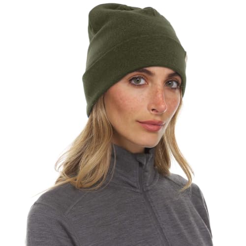 Image of 100% Merino Wool Ridge Cuff Beanie - Unisex Warm Winter Hat