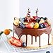 AOOLADA 61st Birthday Candles, Rose Gold 61 Year Old Number Birthday Candles, Happy Birthday Party Decorations Cake Topper Gifts for Men Women