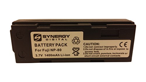 Synergy Digital Camera Battery, Works with Epson R-D1 Digital Camera, (li-ion, 3.7V, 1400 mAh) Ultra Hi-Capacity, Compatible with Fuji NP-80 Battery