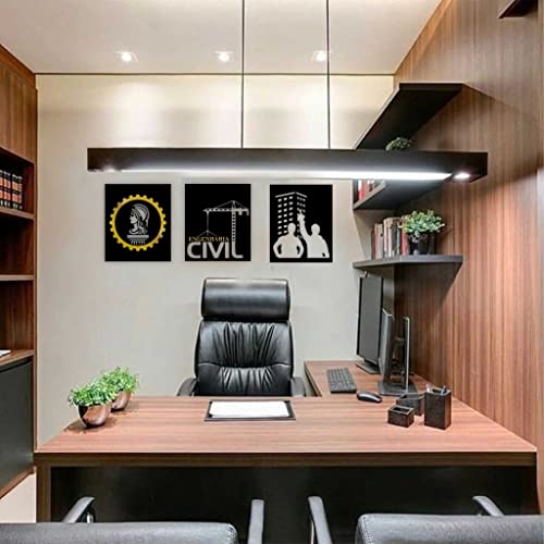 Trio de quadros - Engenharia Civil