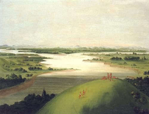 Peinture murale sur toile George Catlin 60x90cm pour habiller un grand mur vide de salon